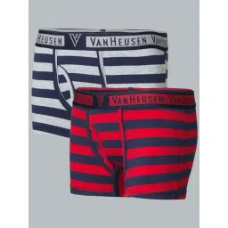 Van Heusen Regular Fit Colour Fresh Ultra Soft Striped Trunks - Pack of 2 - KDS01 , KDS02-picture-25