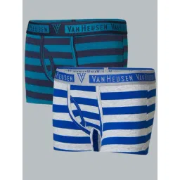 Van Heusen Regular Fit Colour Fresh Ultra Soft Striped Trunks - Pack of 2 - KDS05 , KDS03-picture-23