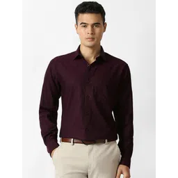 Van Heusen Regular Fit Geometric Printed Pure Cotton Formal Shirt-picture-35