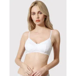 Van Heusen Slim Fit Anti Bacterial Non Padded Solid Magic Fit Bra - White-picture-12