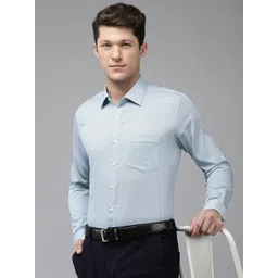 Van Heusen Slim Fit Geometric Printed Pure Cotton Formal Shirt-picture-30