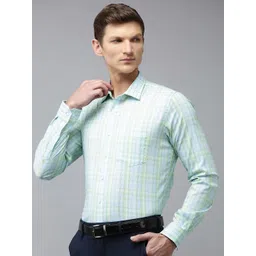 Van Heusen Slim Fit Opaque Checked Formal Shirt-picture-10