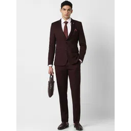 Van Heusen Slim-Fit Single-Breasted Two-Piece Suits-picture-34