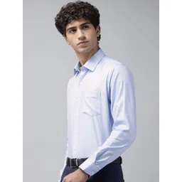 Van Heusen Slim Fit Textured Pure Cotton Formal Shirt-picture-27