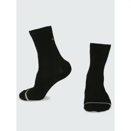 Van Heusen Snug Fit Warmtech Ankle Length Solid Thermal Socks - Black-image-28
