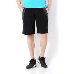 van heusen Solid Men Black Regular Shorts-picture-24