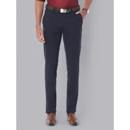 Van Heusen Sport Navy Slim Fit Trousers-picture-11