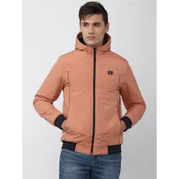 Van Heusen Sport Peach Regular Fit Hooded Jacket-picture-11