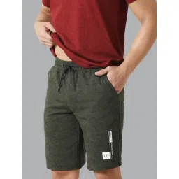 Van Heusen Sport Regular Fit Drawstring Waist Ultra Soft Allover Camo Print Knit Shorts - Green-picture-19