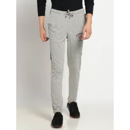 Van Heusen Sport Regular Fit Smart Tech Easy Stain Release Solid Trackpants - Grey Melange-picture-27