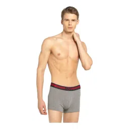 Van Heusen Sport Regular Fit Ultra Soft Waistband Double Layer Gusset Solid Trunks - Grey Melange-picture-35