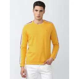 Van Heusen Sport Yellow Regular Fit Striped SweatShirt-picture-26