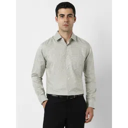 Van Heusen Striped Spread Collar Pure Cotton Formal Shirt-picture-19