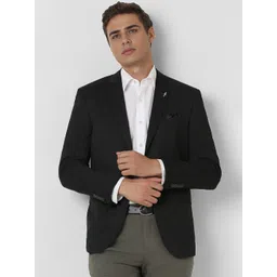Van Heusen Textured Slim Fit Long Sleeves Single Breasted Blazer-picture-29