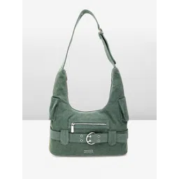 Van Heusen Textured Structured Hobo Bag with Buckle Detail-picture-38