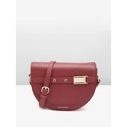 Van Heusen Textured Structured Sling Bag With Buckle Detailing-picture-32