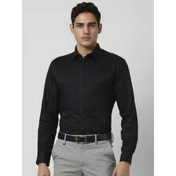 van heusen V Dot Men Slim Fit Spread Collar Textured Cotton Formal Shirt-picture-29