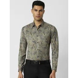 van heusen V Dot Men Spread Collar Floral Printed Slim Fit Formal Shirt-picture-39