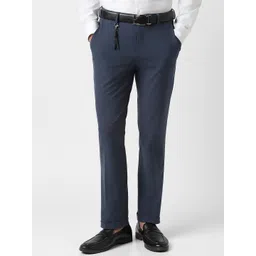 van heusen V Dot Men Textured Slim Fit Formal Trousers-picture-17