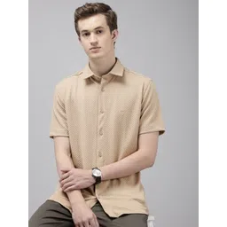 van heusen V Dot Skinny Fit Self Designed Casual Shirt-picture-14