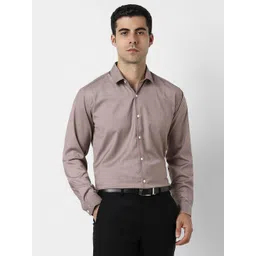 van heusen V Dot Spread Collar Long Sleeves Slim Fit Cotton Shirt-picture-24