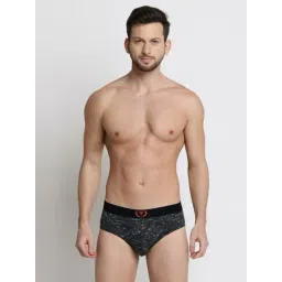 van heusen Vh Innerwear Black Cotton Regular Fit Printed Briefs-picture-24