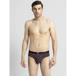 van heusen Vh Innerwear Black Cotton Regular Fit Printed Briefs-picture-39