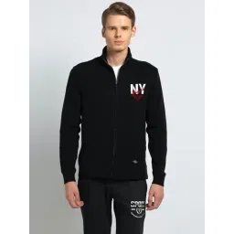 van heusen Vh Innerwear Black Cotton Regular Fit Printed Sweatshirt-picture-19