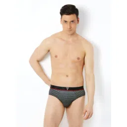 van heusen Vh Innerwear Grey Cotton Regular Fit Printed Briefs-picture-26