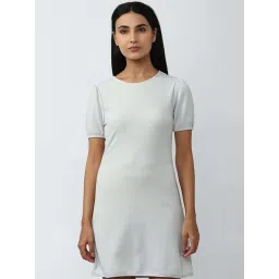 Van Heusen White A-Line Dress image 1
