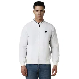 Van Heusen White Cotton Regular Fit Jackets-picture-31