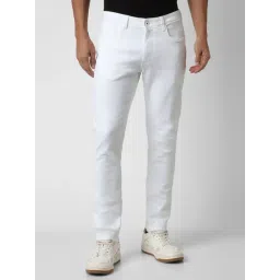 Van Heusen White Cotton Regular Fit Jeans-picture-48
