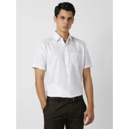 Van Heusen White Cotton Regular Fit Shirt-picture-18