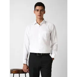 Van Heusen White Cotton Regular Fit Shirt-picture-16