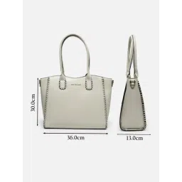 Van Heusen White Logo Shoulder Handbag image 4