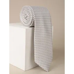 Van Heusen White Printed Formal Tie-picture-35