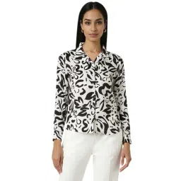 Van Heusen White Printed Shirt-picture-26