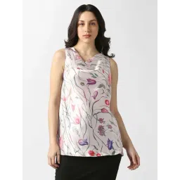 Van Heusen White Regular Fit Floral Print Top-picture-28