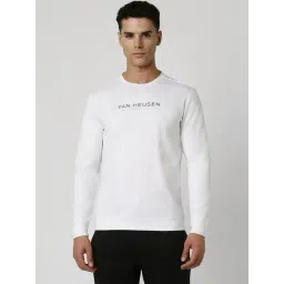 Van Heusen White Regular Fit Logo Printed Sweatshirt-picture-38