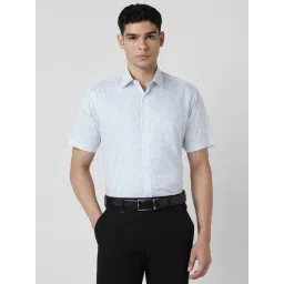 Van Heusen White Regular Fit Printed Shirt-picture-31