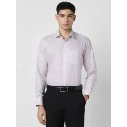 Van Heusen White Regular Fit Printed Shirt-picture-16
