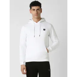 Van Heusen White Regular fit Solid Casual Hoodie-picture-29