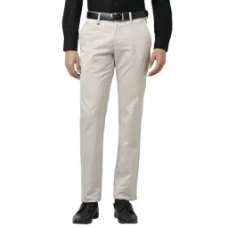 Van Heusen White Slim Fit Trousers-picture-20