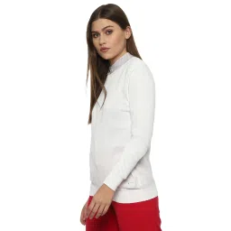 Van Heusen White V Neck Sweater image 3