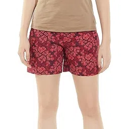 Van Heusen Women Allover Print Lounge Shorts - 100% Modal - Functional Pocket, Superior Drape_55501_Distresed Florals_S-picture-15