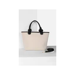 Van Heusen Women Beige Textured Casual Handbag with Detachable Strap-picture-21