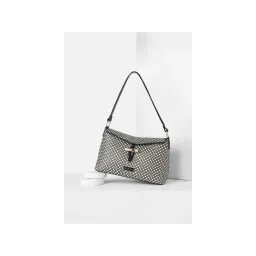 Van Heusen Women Black Printed Casual Handbag-image-33