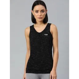 Van Heusen Women Black Solid V-Neck Yoga T-shirt-picture-26