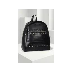 Van Heusen Women Black Textured Casual Backpack-picture-27