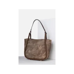 Van Heusen Women Brown Printed Casual Handbag-image-11